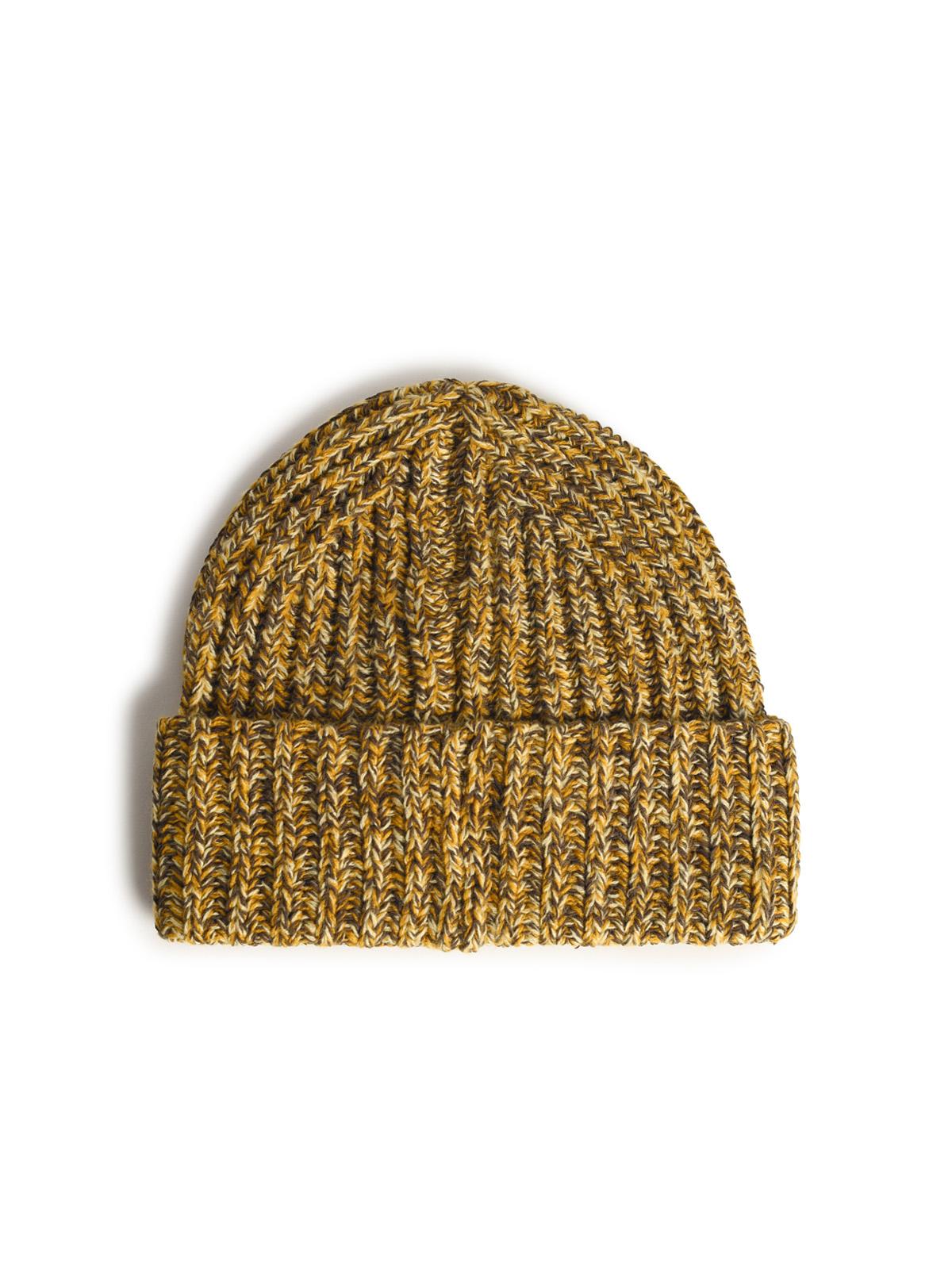 Sefr 'Chunky' Beanie In Yellow Beige Wool Blend Men SEFR