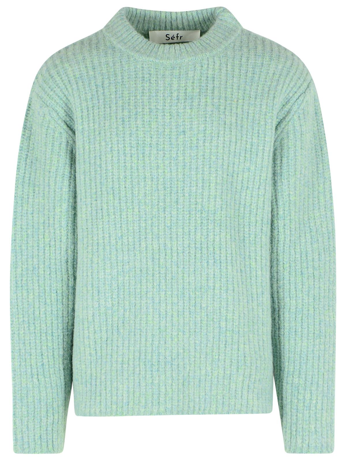 Sefr Darko' Sweater In Green Wool And Alpaca Blend Men SEFR