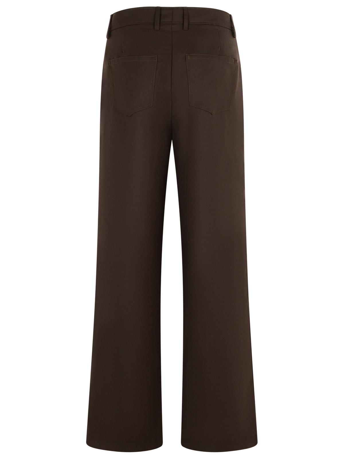 Sefr 'Jiro' Brown Wool Blend Pants Men SEFR