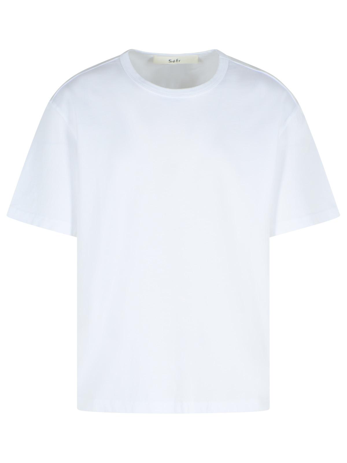 Sefr 'Mauro' White Cotton T-Shirt Men SEFR