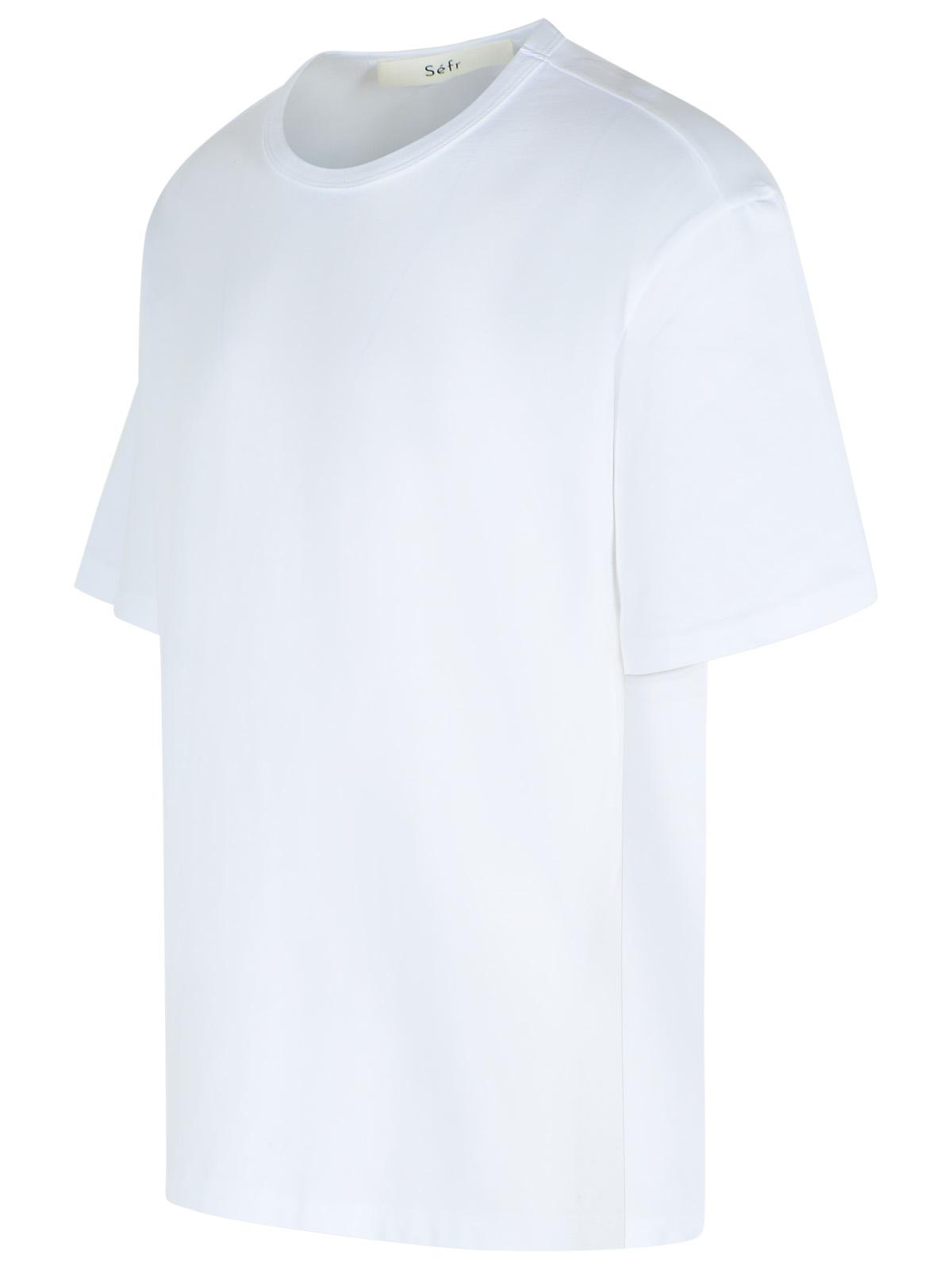Sefr 'Mauro' White Cotton T-Shirt Men SEFR