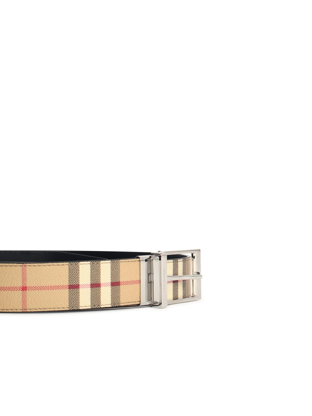 Burberry 'Louis' Belt In Beige Sand Cotton Blend Men BURBERRY