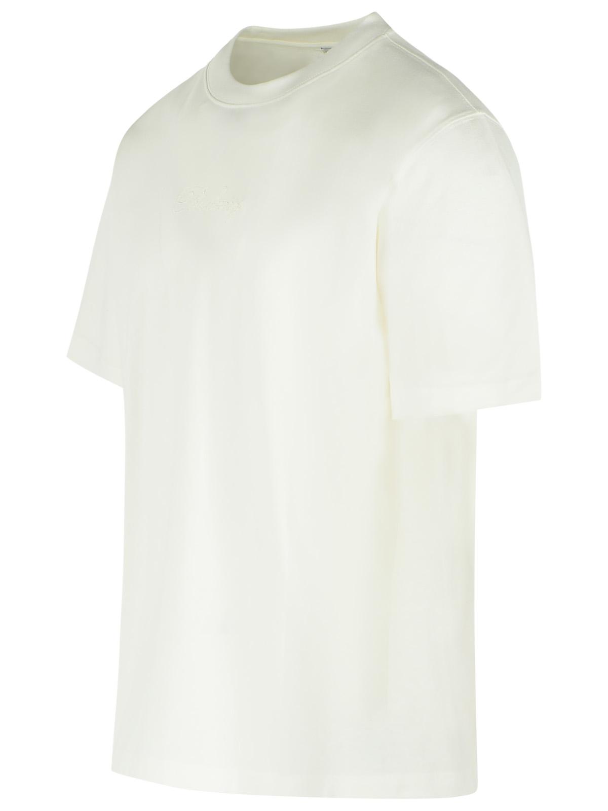 Burberry 'Ryan' White Cotton T-Shirt Men BURBERRY