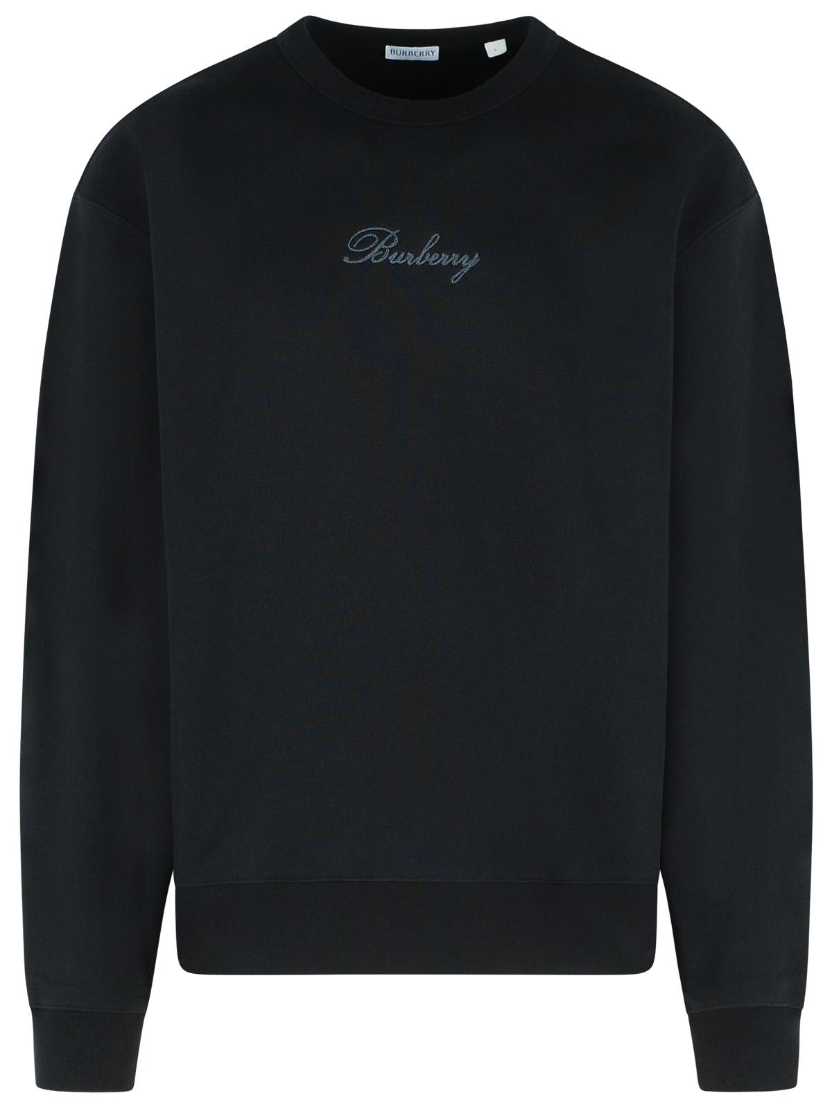 Burberry 'Rowan' Black Cotton Sweatshirt Men BURBERRY