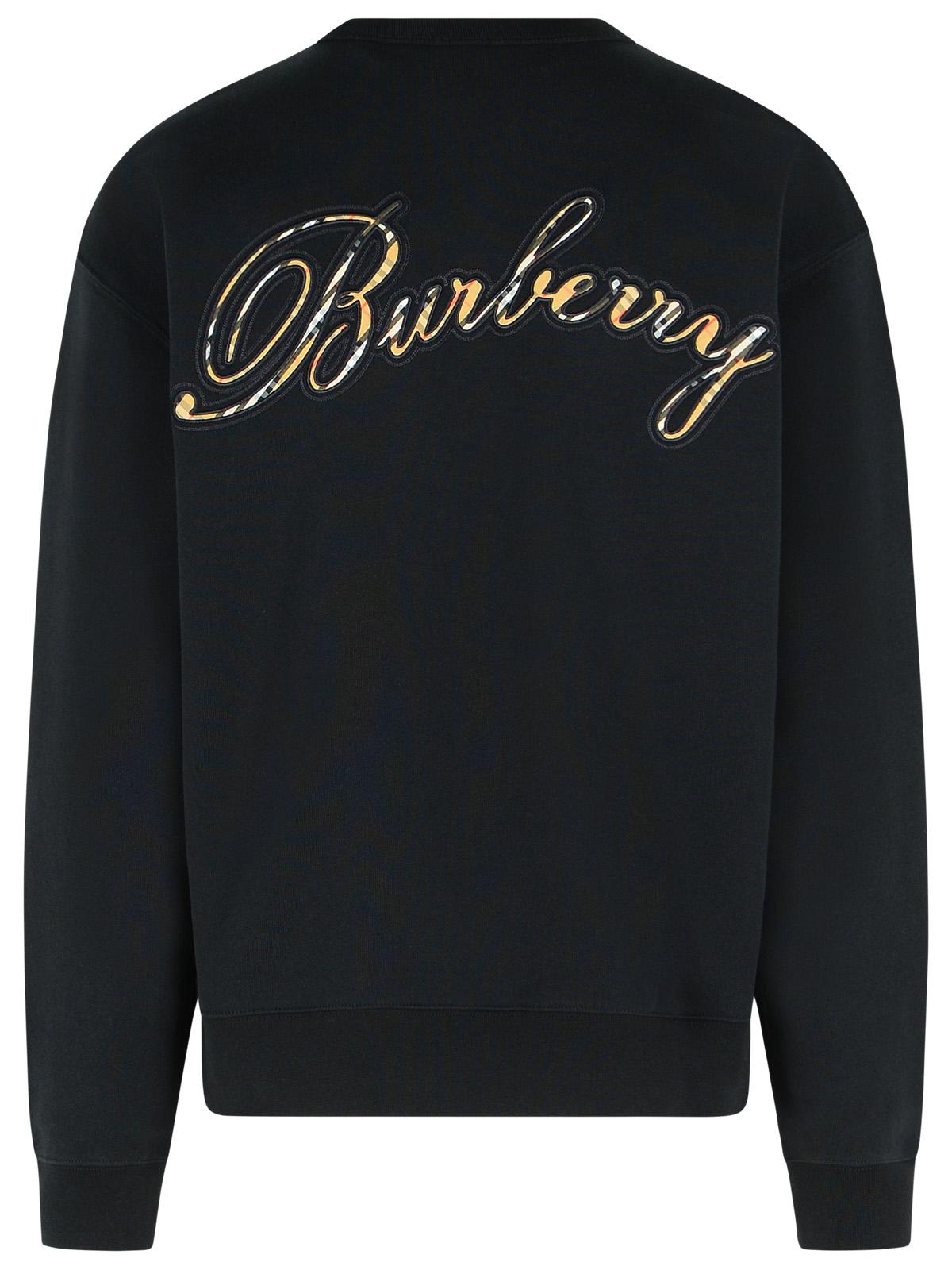 Burberry 'Rowan' Black Cotton Sweatshirt Men BURBERRY