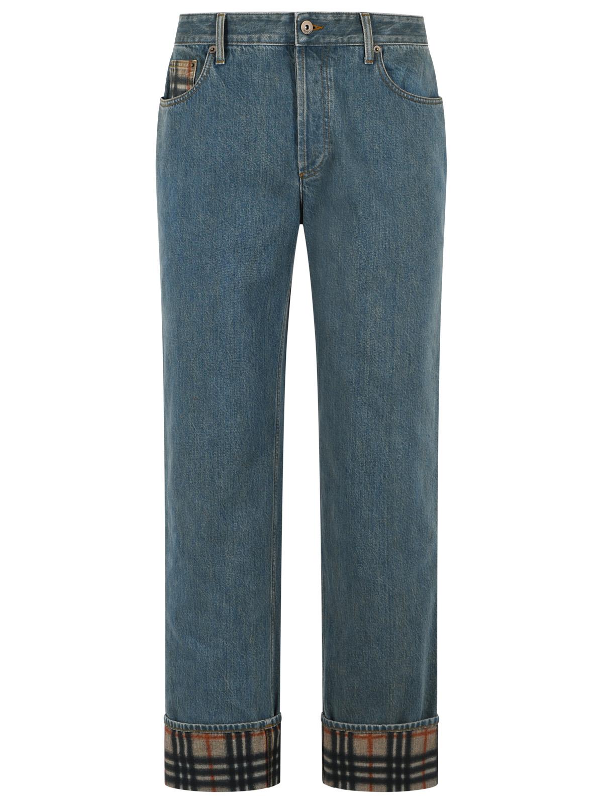 Burberry 'Dexter' Light Blue Cotton Jeans Men BURBERRY