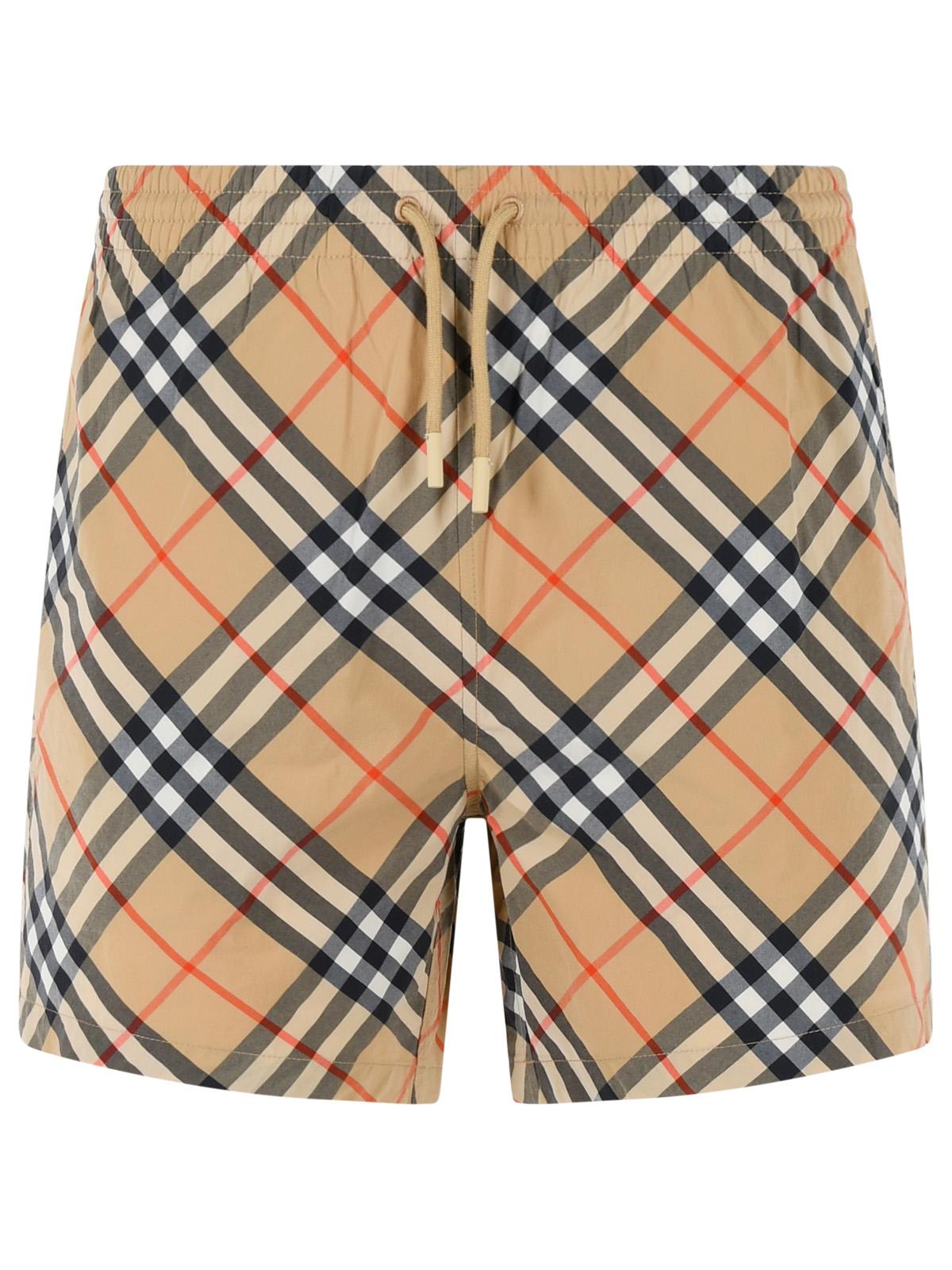 Burberry Sand Beige Polyamide Swimsuit Men BURBERRY
