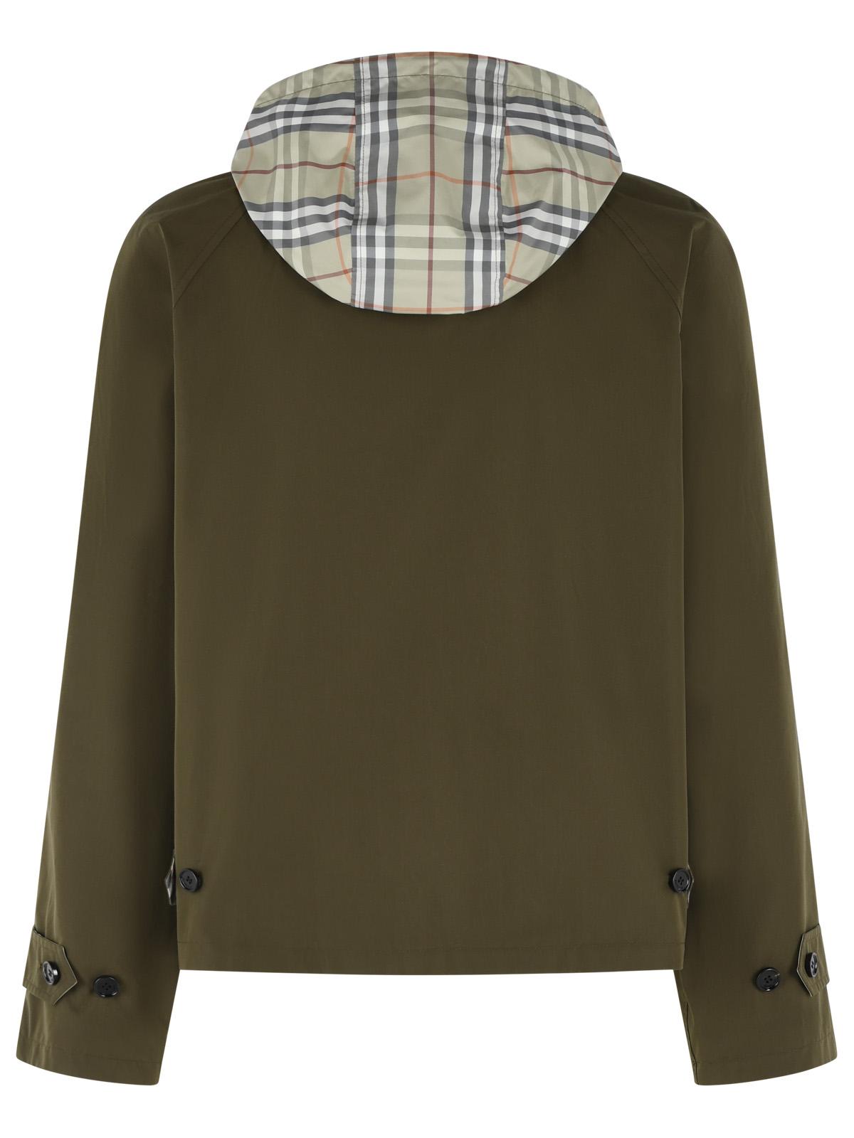 Burberry Reversible Green Cotton 'Check' Jacket Men BURBERRY