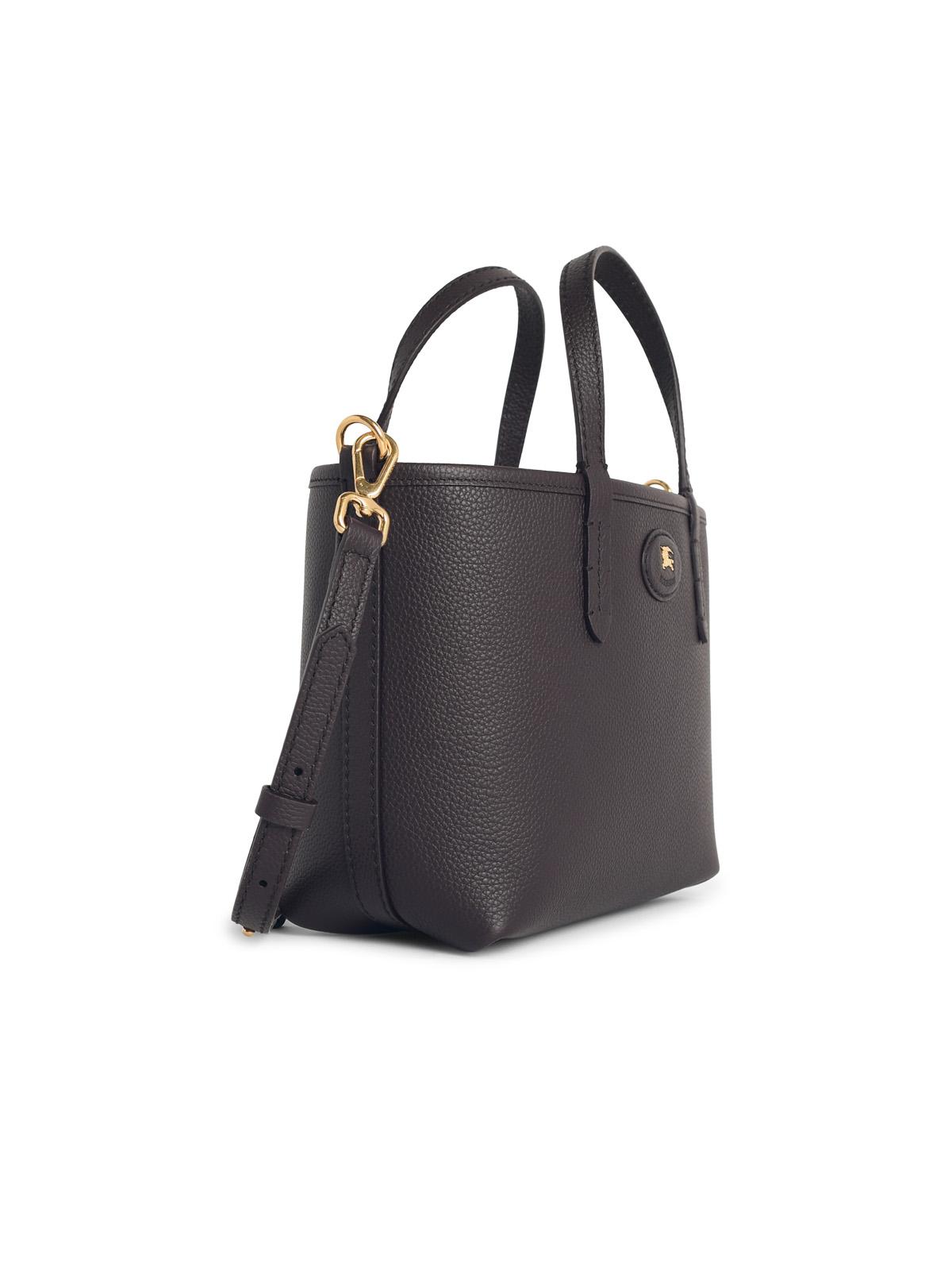Burberry 'Tote Bloomsbury' 'Peat' Mini Reversible Brown Leather Bag Women BURBERRY