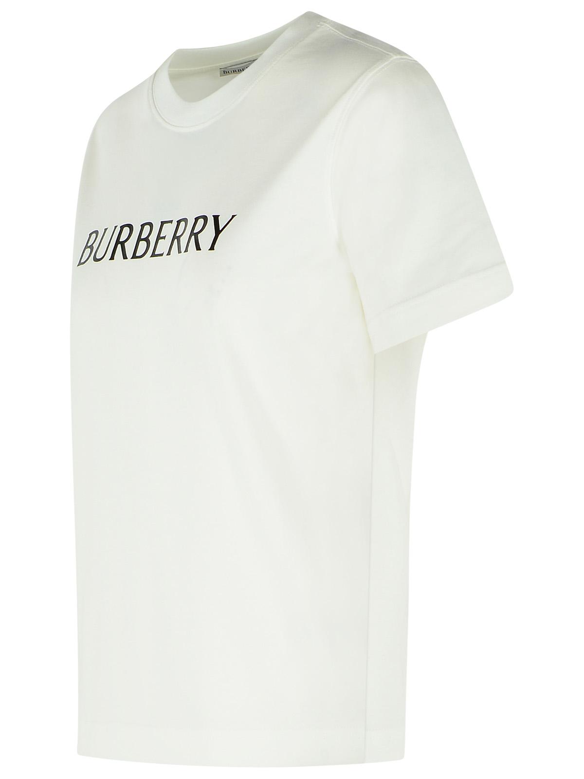 Burberry 'Frankie' White Cotton T-Shirt Women BURBERRY