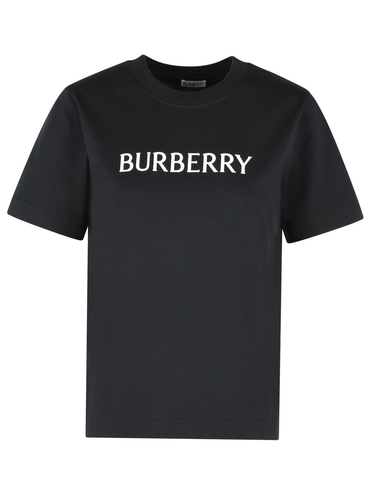Burberry 'Frankie' Black Cotton T-Shirt Women BURBERRY