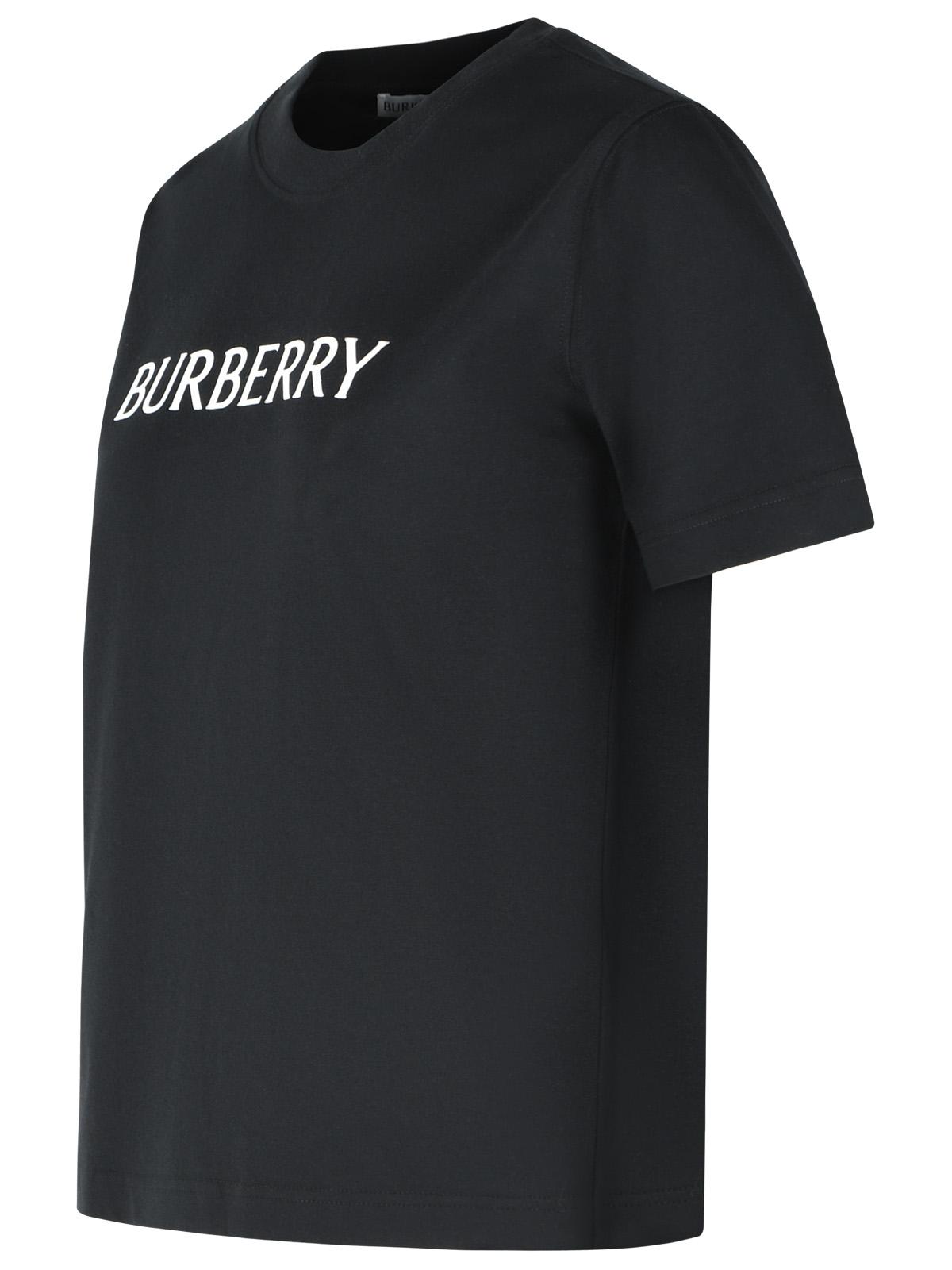 Burberry 'Frankie' Black Cotton T-Shirt Women BURBERRY