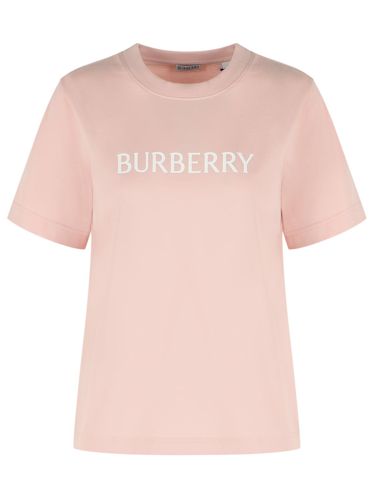 Burberry 'Frankie' Pink Cotton T-Shirt Women BURBERRY