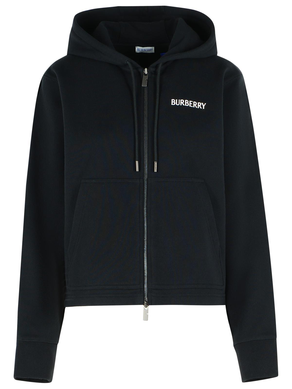 Burberry 'Harper' Black Cotton Sweatshirt Women BURBERRY