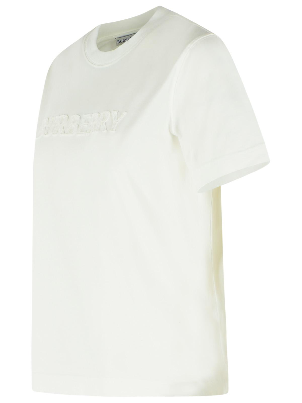 Burberry White Cotton T-Hsirt Women