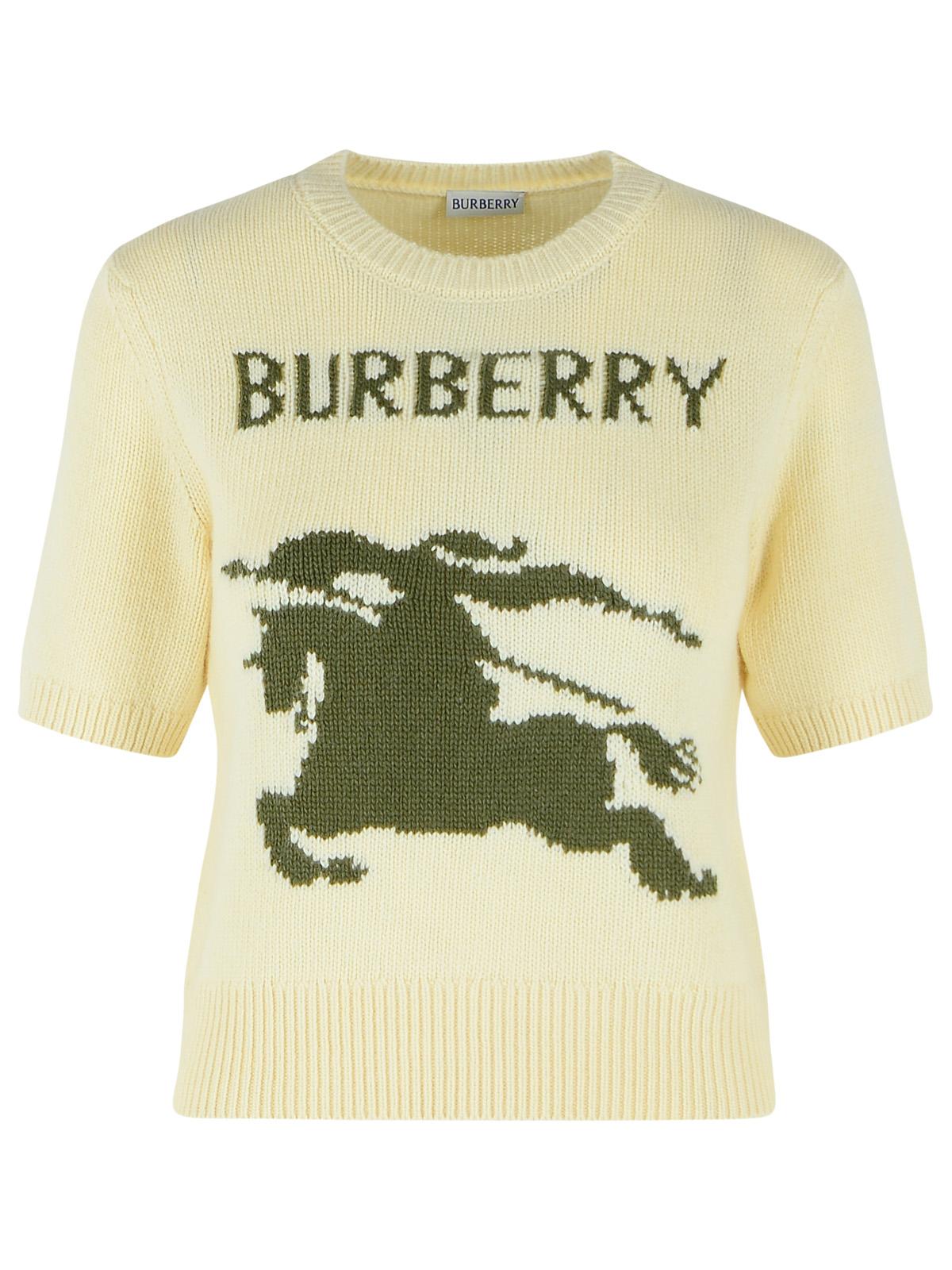 Burberry 'Skylar Ekd' 'Ceramic White' Wool And Cashmere Sweater Women BURBERRY