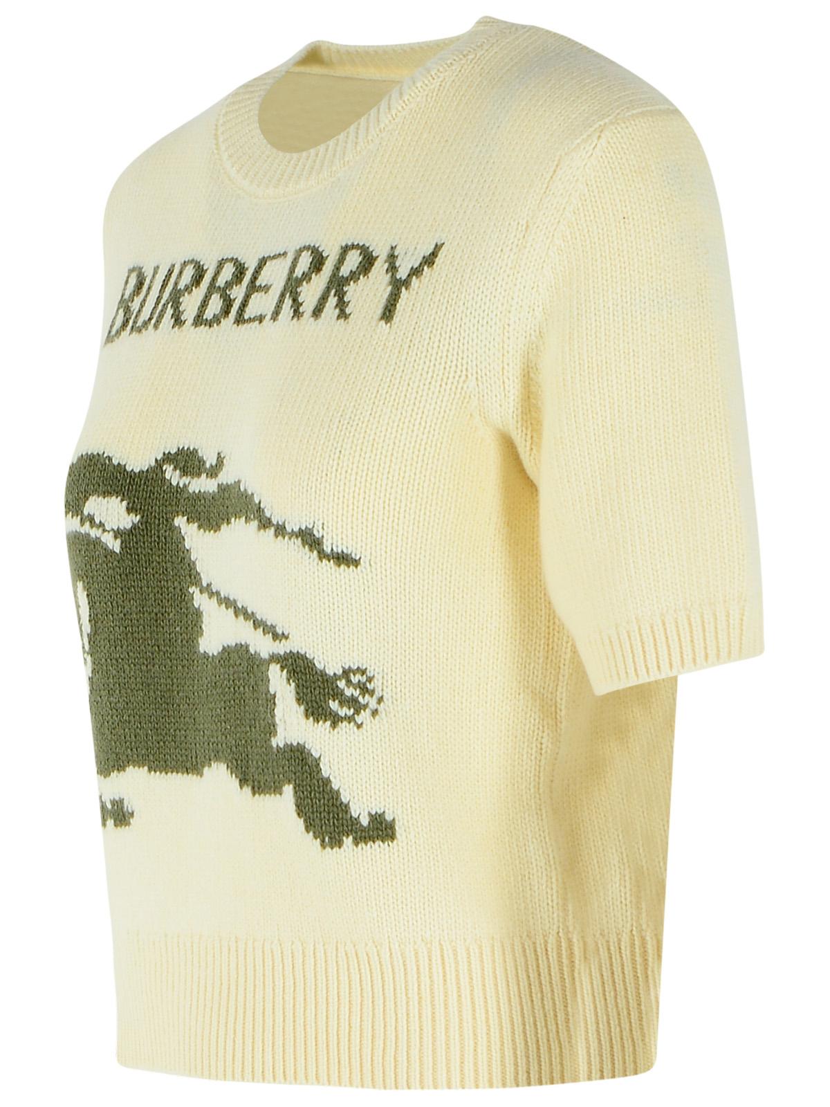 Burberry 'Skylar Ekd' 'Ceramic White' Wool And Cashmere Sweater Women BURBERRY