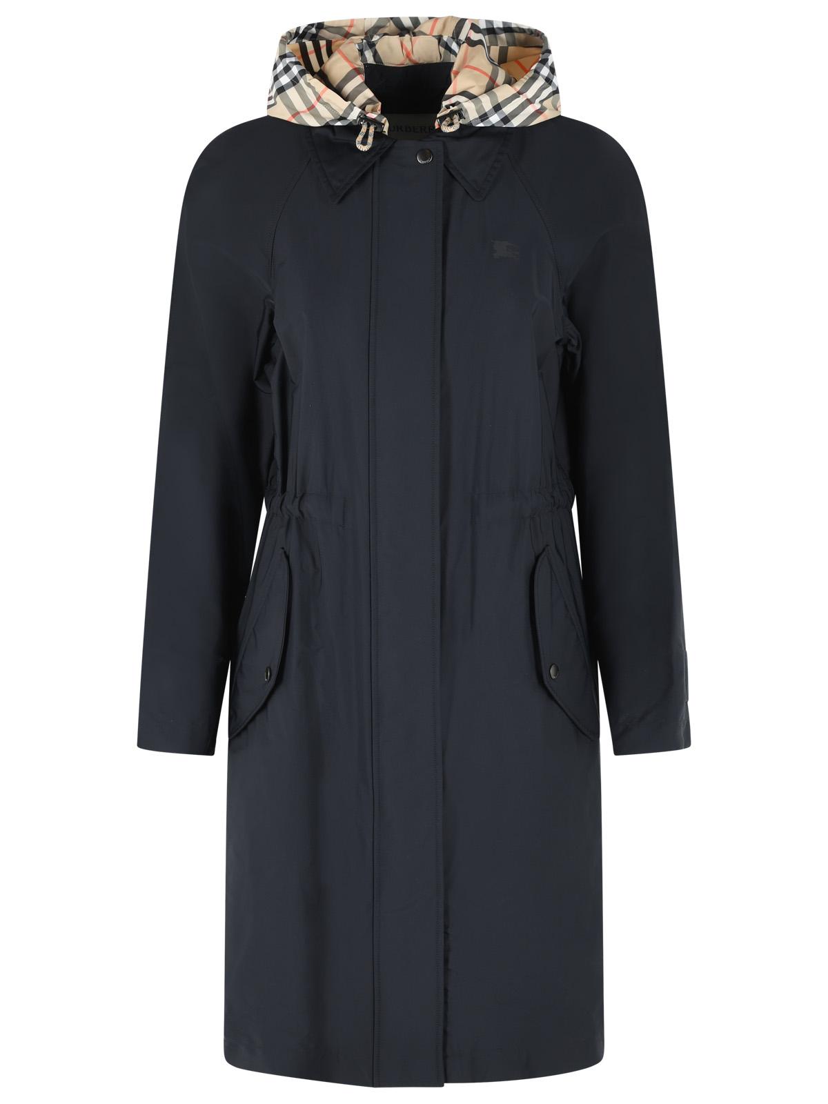 Burberry 'Newbury' Black Polyamide Blend Parka Women BURBERRY