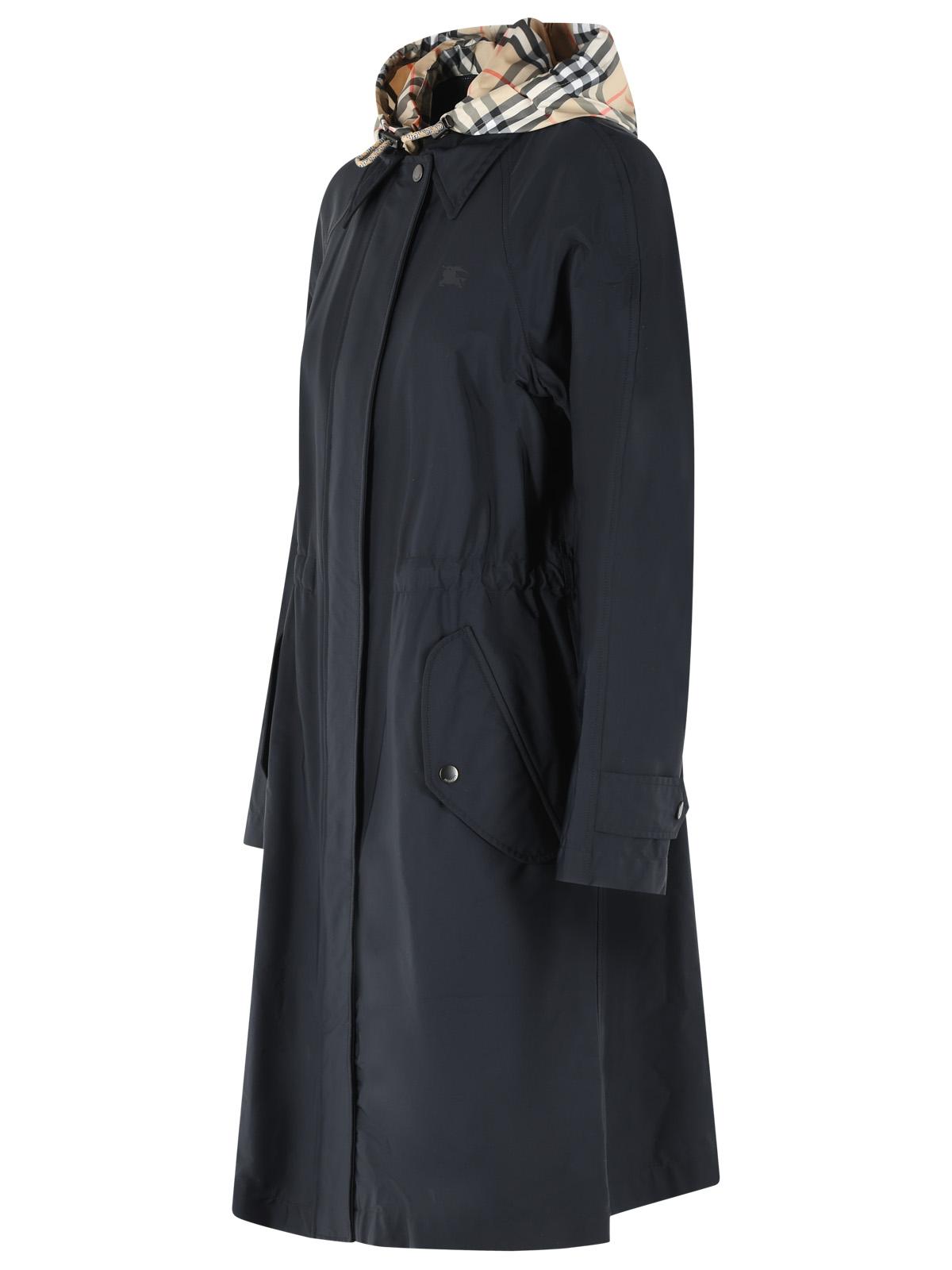 Burberry 'Newbury' Black Polyamide Blend Parka Women BURBERRY