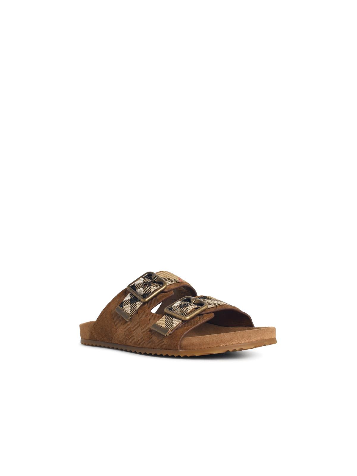 Burberry Brown Suede Slipper Women BURBERRY