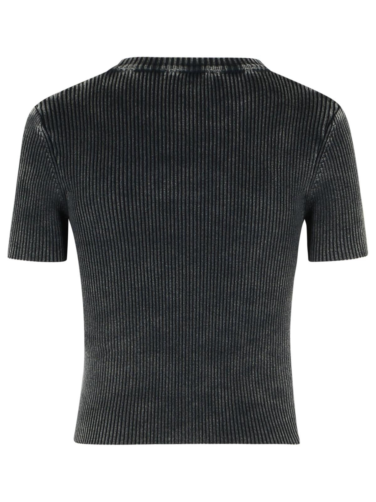 Diesel 'M-Anchor' Black Cotton T-Shirt Women DIESEL