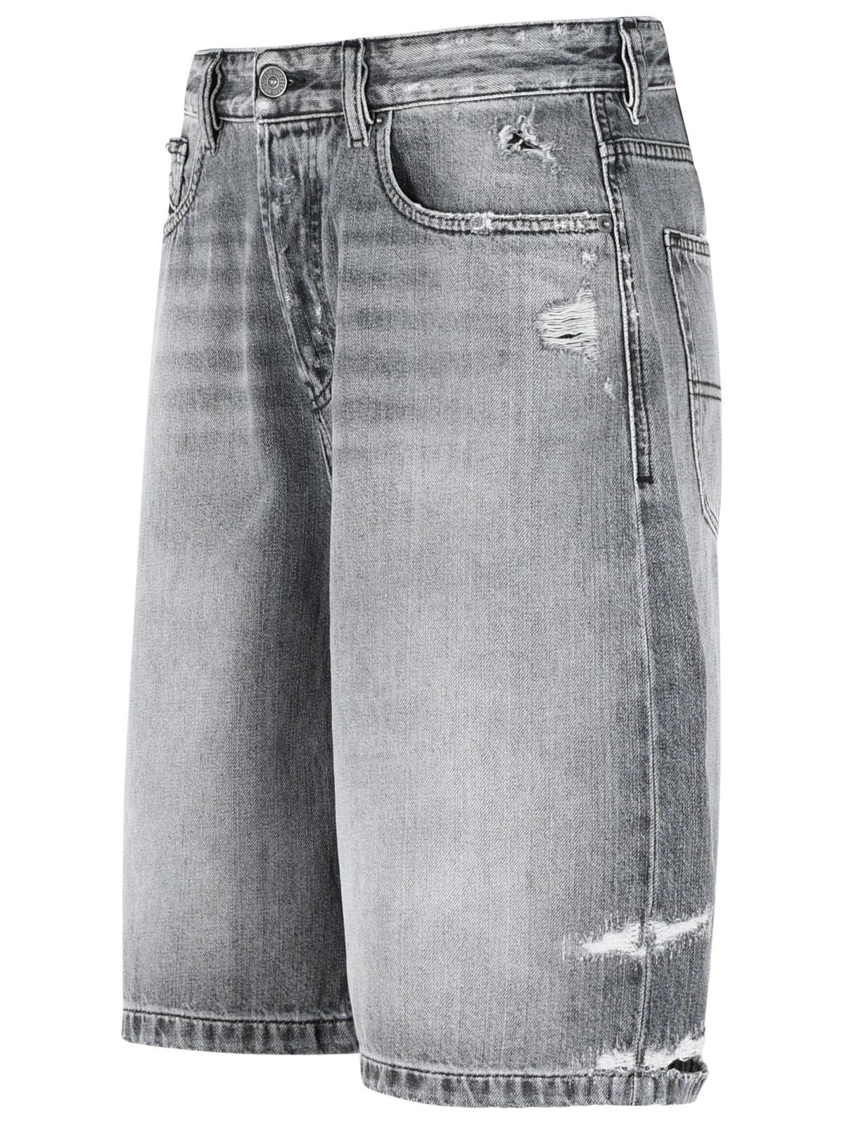 Diesel 'Desire' Grey Cotton Shorts Women DIESEL
