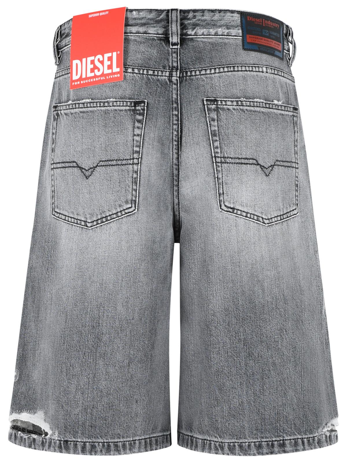 Diesel 'Desire' Grey Cotton Shorts Women DIESEL