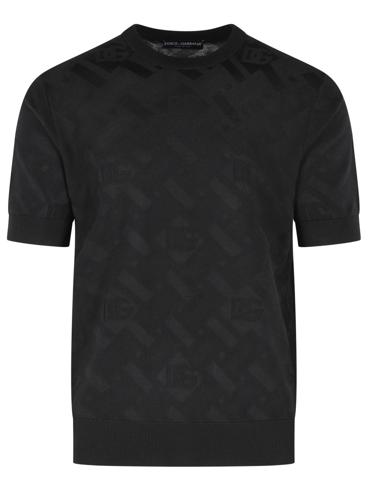 Dolce & Gabbana Black Silk Sweater Men DOLCE & GABBANA