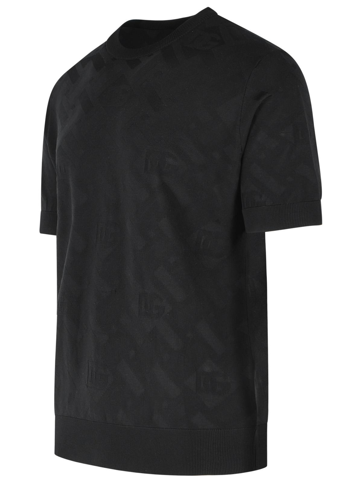 Dolce & Gabbana Black Silk Sweater Men DOLCE & GABBANA