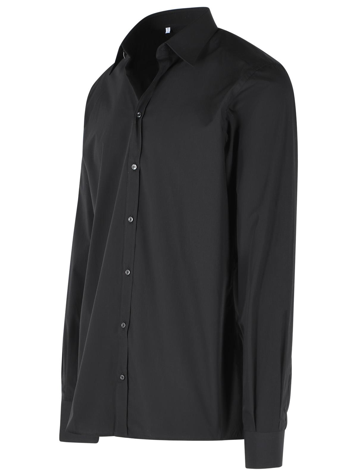 Dolce & Gabbana Black Cotton Shirt Men DOLCE & GABBANA