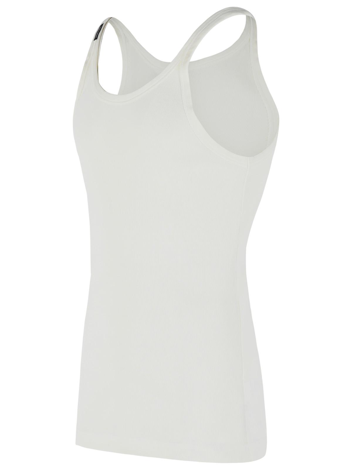 Dolce & Gabbana Ivory Cotton Tank Top Men DOLCE & GABBANA