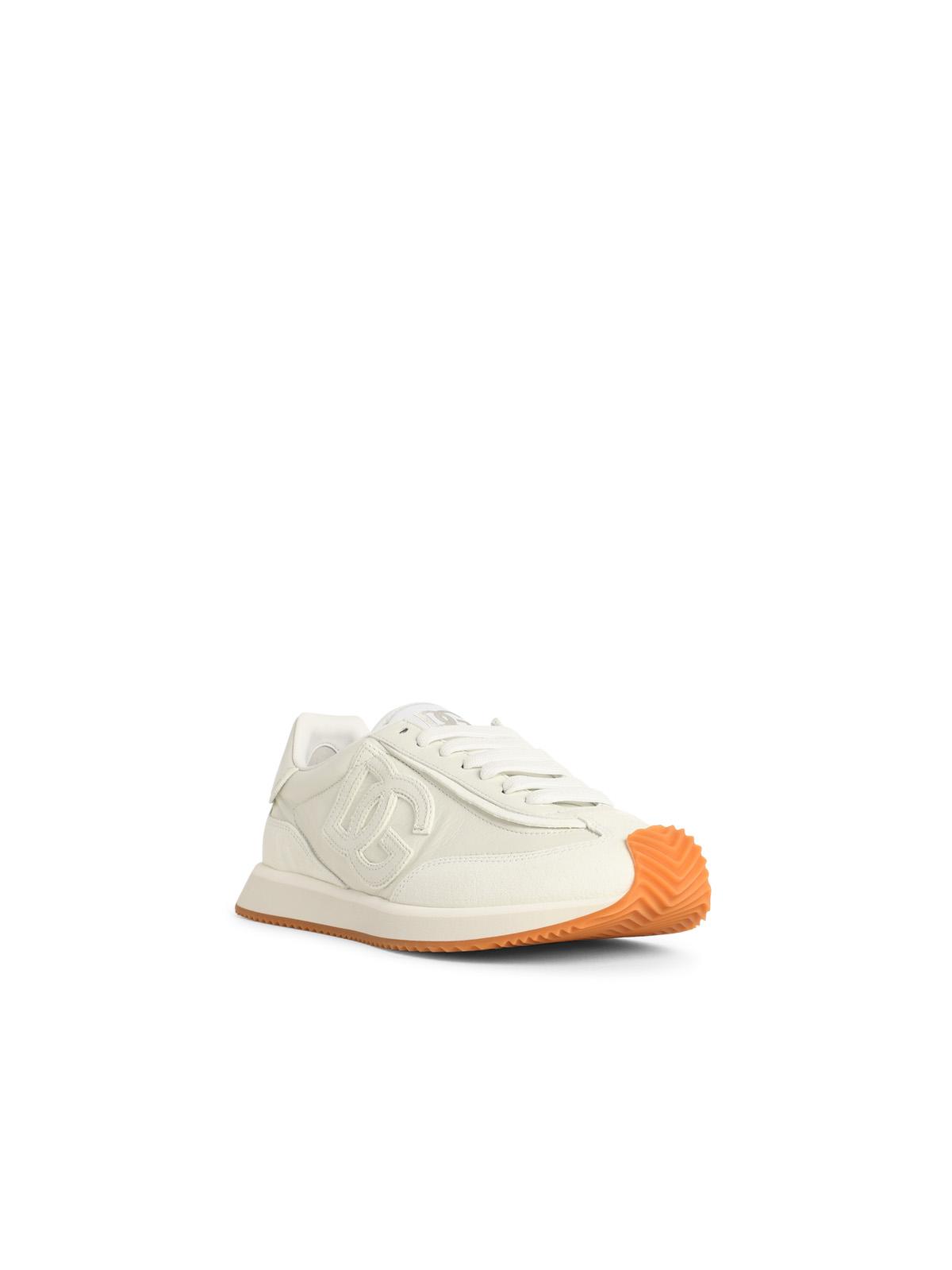 Dolce & Gabbana 'Cushion' White Leather Sneakers Men DOLCE & GABBANA
