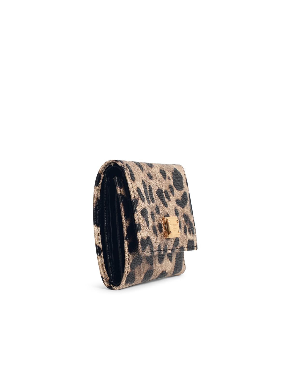 Dolce & Gabbana 'Dauphine' Leopard Leather Portafolgio Women DOLCE & GABBANA