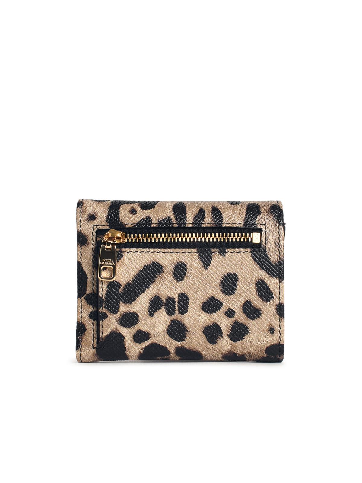 Dolce & Gabbana 'Dauphine' Leopard Leather Portafolgio Women DOLCE & GABBANA