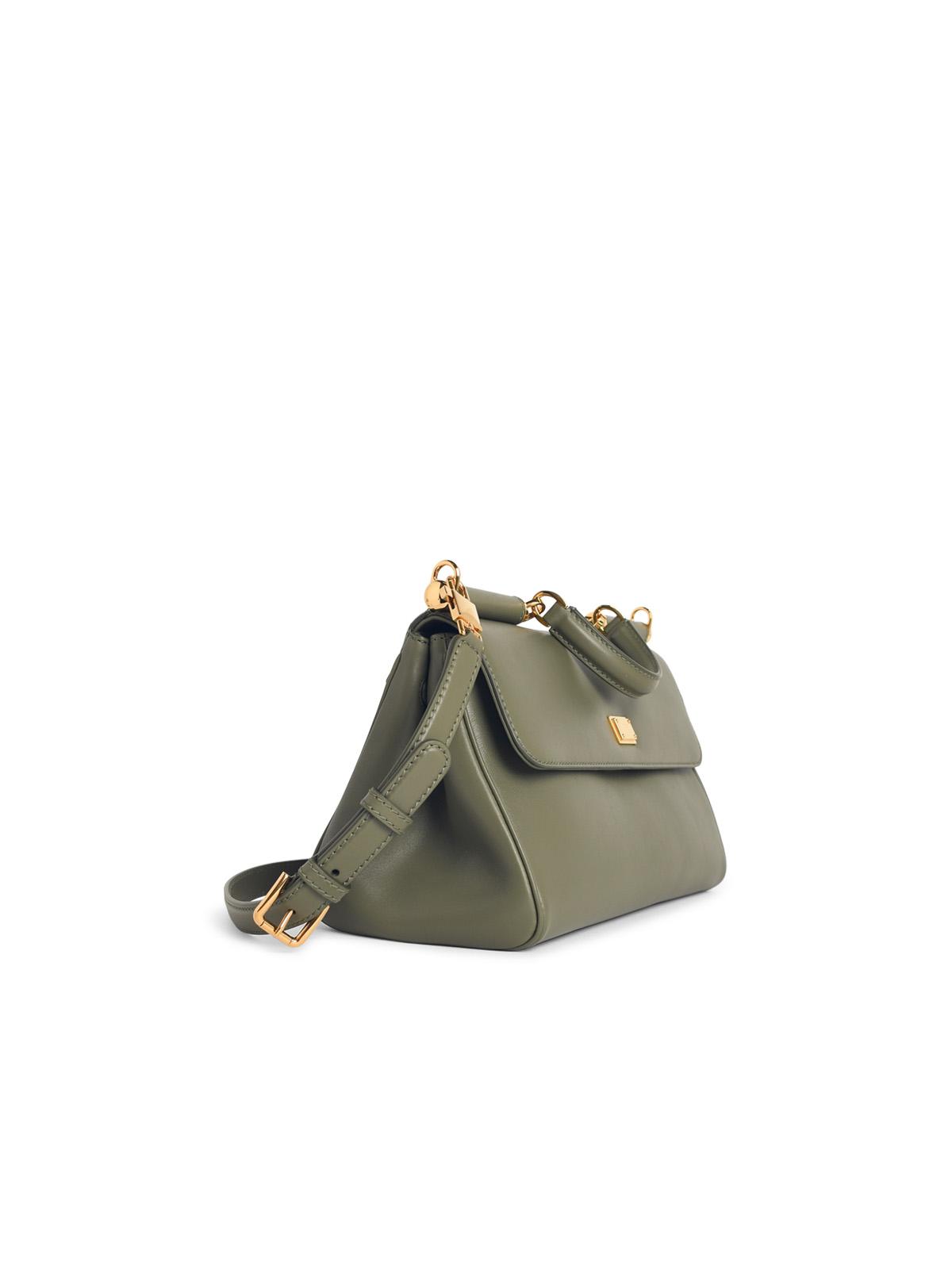 Dolce & Gabbana Ìmy Sicilyì Medium Handbag In Green Leather Women DOLCE & GABBANA