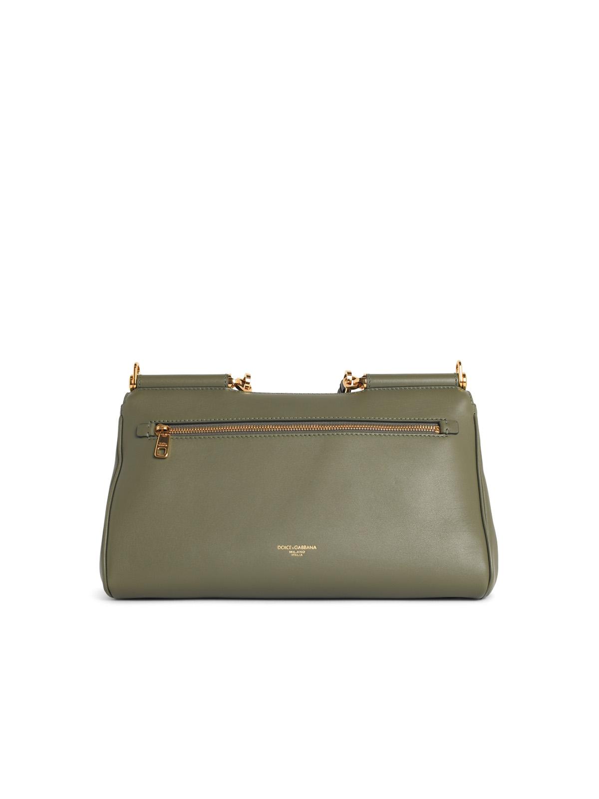 Dolce & Gabbana Ìmy Sicilyì Medium Handbag In Green Leather Women DOLCE & GABBANA