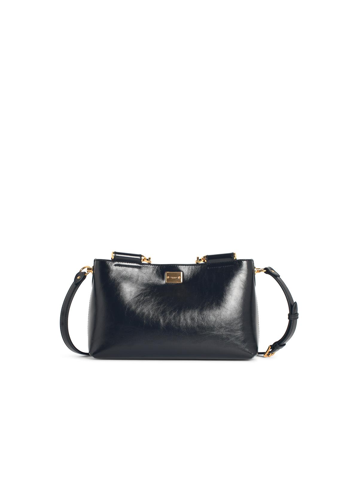 Dolce & Gabbana Large 'My Sicily' Black Leather Bag Women DOLCE & GABBANA