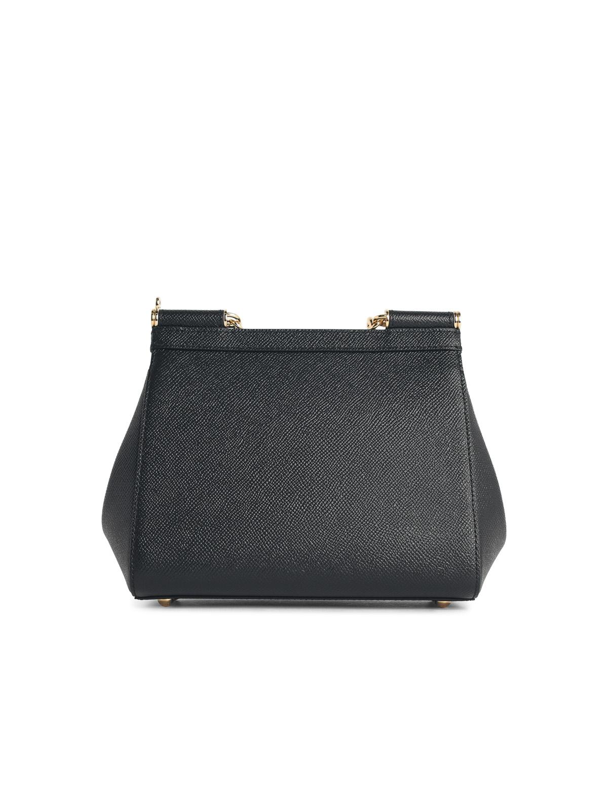 Dolce & Gabbana Medium 'My Sicily' Black Leather Handbag Women DOLCE & GABBANA