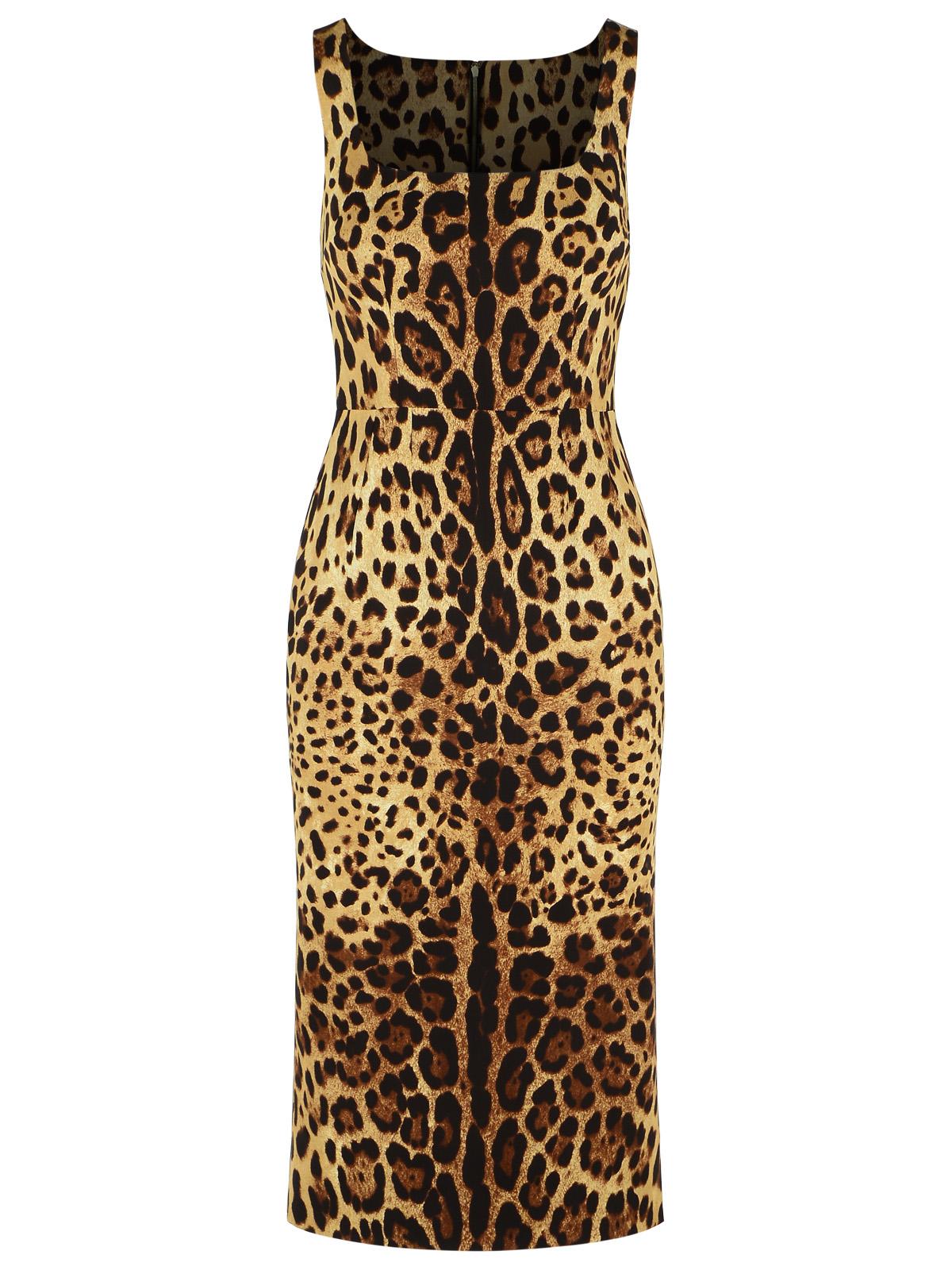 Dolce & Gabbana Leopard-Print Silk Dress Women DOLCE & GABBANA