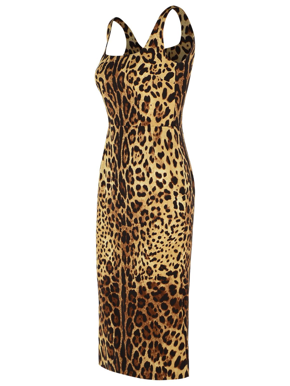 Dolce & Gabbana Leopard-Print Silk Dress Women DOLCE & GABBANA