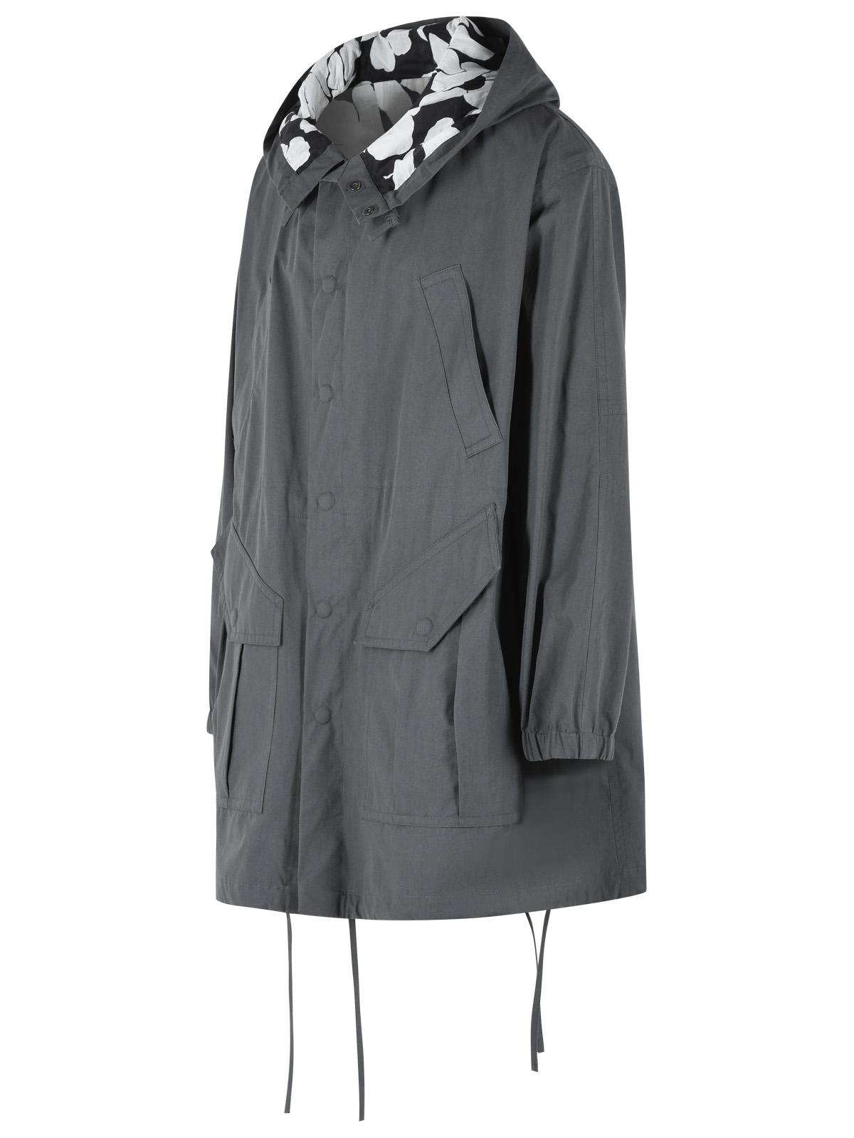Dries Van Noten 'Voxer' Grey Cotton Parka Men DRIES VAN NOTEN