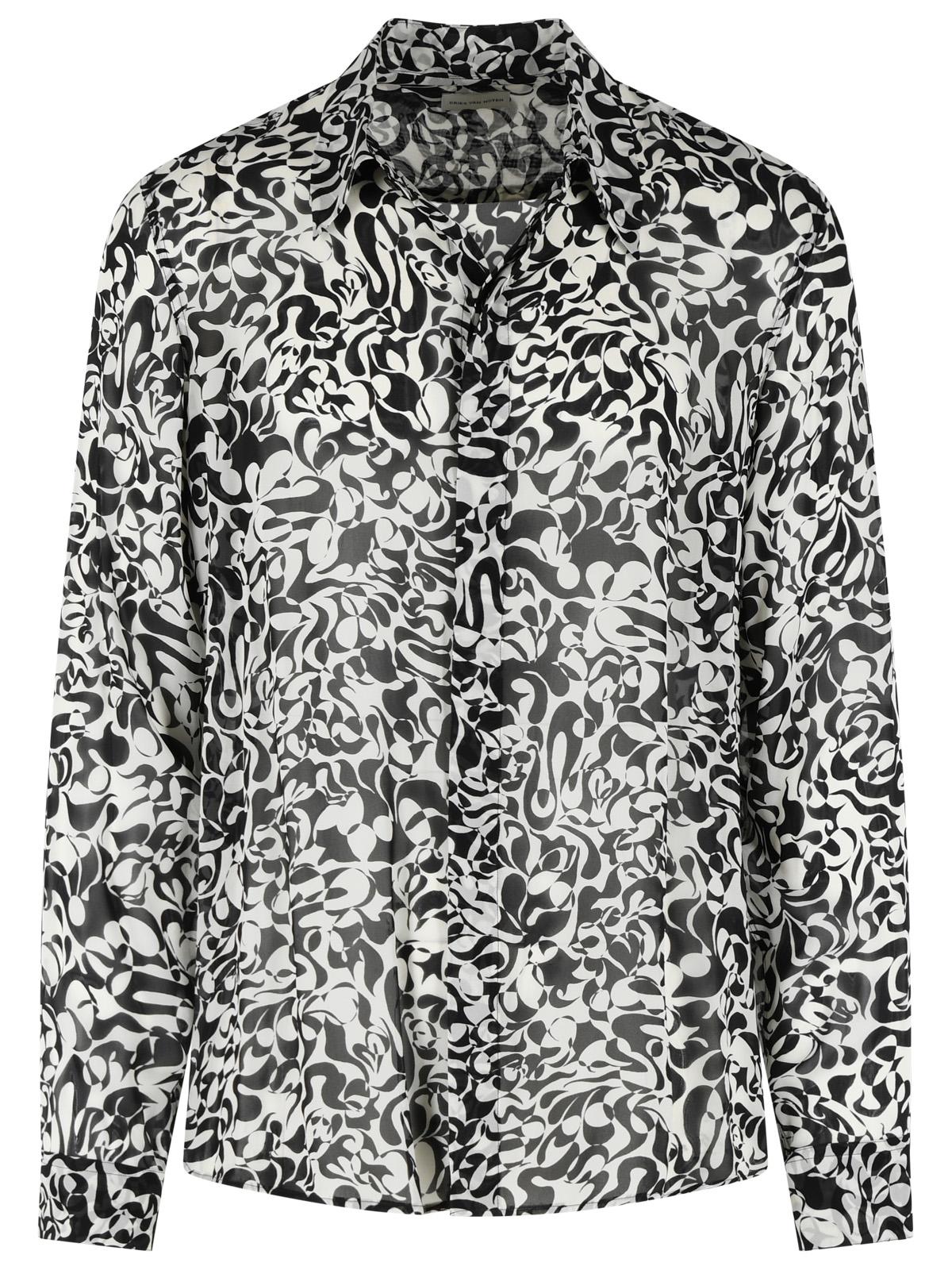 Dries Van Noten 'Carvies' Black Viscose Shirt Men DRIES VAN NOTEN
