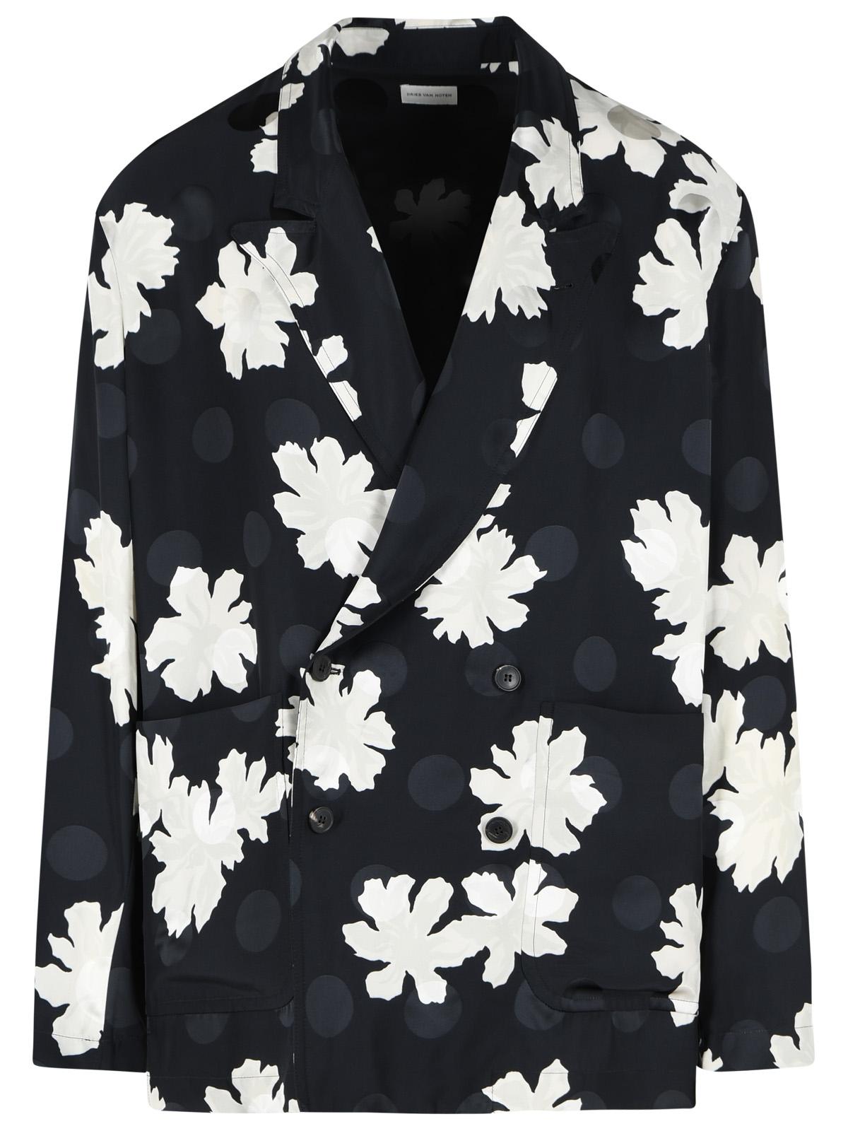Dries Van Noten 'Caplans' Black Viscose Blazer Men DRIES VAN NOTEN