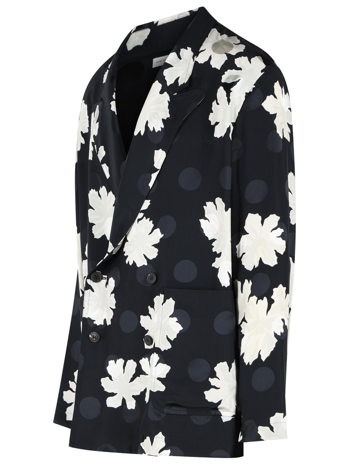 Dries Van Noten 'Caplans' Black Viscose Blazer Men DRIES VAN NOTEN