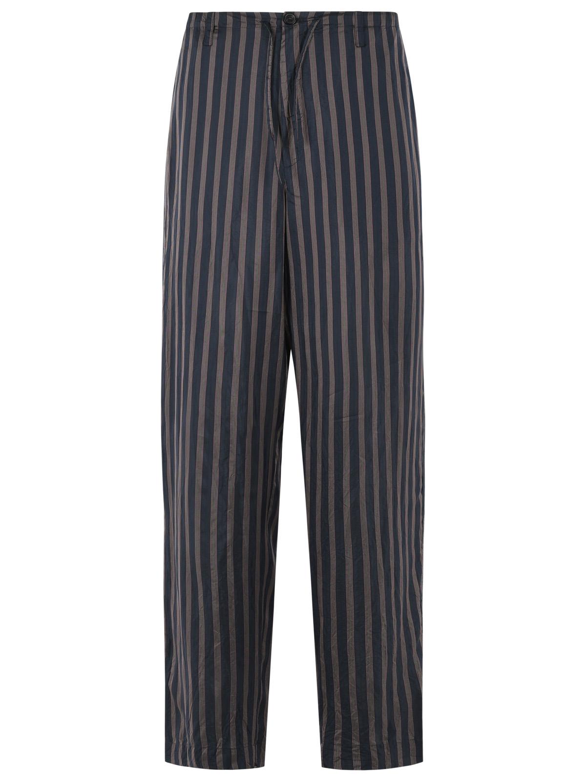 Dries Van Noten 'Penny' Navy Cupro Pants Men DRIES VAN NOTEN