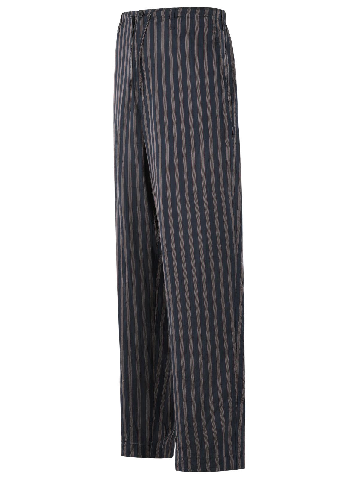 Dries Van Noten 'Penny' Navy Cupro Pants Men DRIES VAN NOTEN
