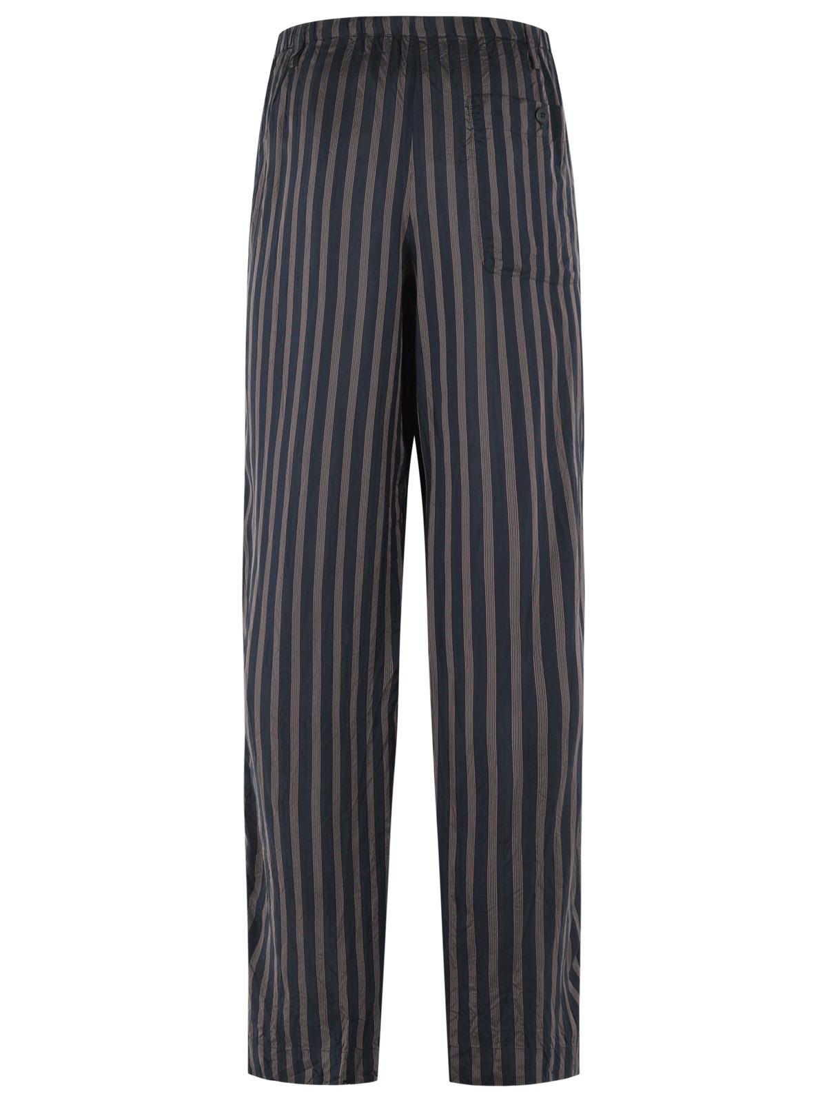 Dries Van Noten 'Penny' Navy Cupro Pants Men DRIES VAN NOTEN