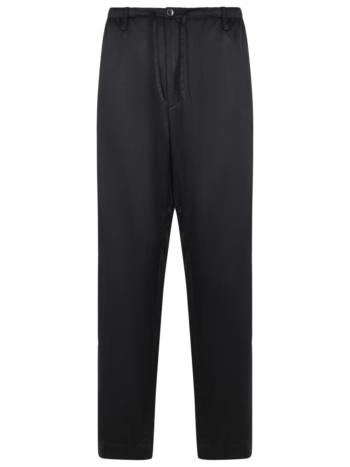 Dries Van Noten 'Penny' Black Cotton Blend Pants Men DRIES VAN NOTEN