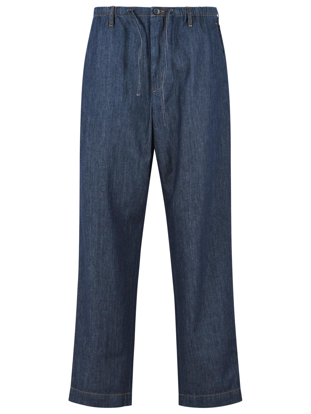 Dries Van Noten 'Penny' Blue Cotton Pants Men DRIES VAN NOTEN