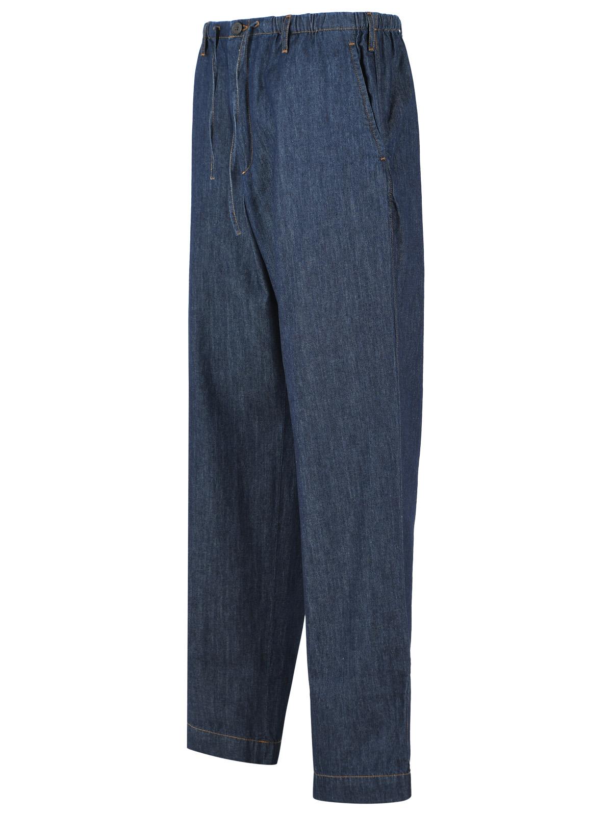 Dries Van Noten 'Penny' Blue Cotton Pants Men DRIES VAN NOTEN